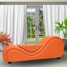 Luvottica -Orange Leatherette Elite - Premium Stylish Couch - with center  cushion at Rs 22999 in Ghaziabad