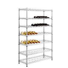 Additional chrome wire shelves to increase wine bottle storage. Chrome Wine Rack In Stock Free Delivery Aslshelving Co Uk