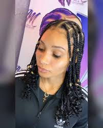 Short Knotless Braids Video Hair Styles Braids With Curls Short Box Braids Box braids are a lover favorite. short knotless braids video hair styles braids with curls short box braids