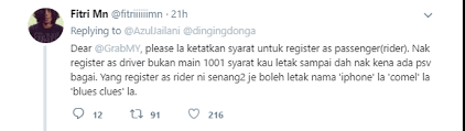 Bagi grab car, terdapat lebih banyak syarat, contohnya, perlu memiliki sebuah kereta. Hilang Sejak Dua Hari Lepas Pemandu Grab Dilapor Hilang Ditemui Sudah Tidak Bernyawa