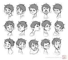 The Power Of Squash And Stretch These Expressions Are So Lively And The Line Of Action On The C Drawing Face Expressions Character Drawing Drawing Expressions