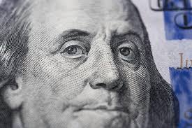 Portrait of American President Benjamin Franklin