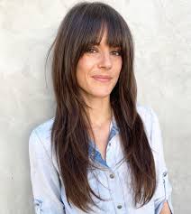 Actually, the long hair is very easy to manage for girls. Feathered Long Hair With Fringe Pasteurinstituteindia Com