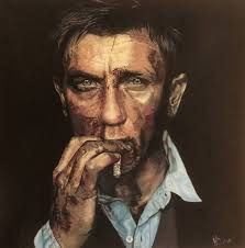 Daniel Craig Painting by Geoff Sims