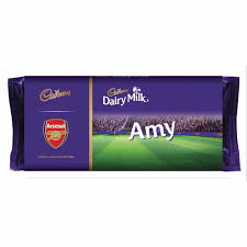 Arsenal Fc Amy Chocolate Bar At Calendar Club