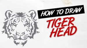 The geometric shapes and swirls of the tribal tattoo style work very well on tiger tattoos. How To Draw Tiger Head Tribal Tattoo Design Ep 138 Youtube