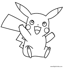Squirtle and pikachu coloring page. Pikachu Coloring Page Pokemon
