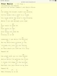Four Walls Jim Reeves Guitar Chords For Songs Easy Guitar Songs Ukulele Chords Songs