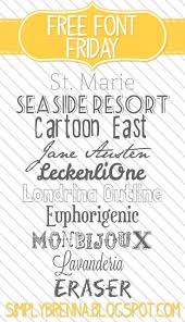 Simply Brenna Free Font Friday Week 5 Funky Fonts Lettering Fonts Typography Fonts