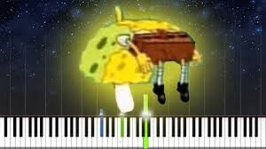 Spongebob Floating Meme Kanye West Wolves Easy Piano Tutorial Piano Tutorial Easy Piano Spongebob