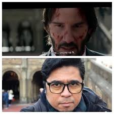 JOHN WICK: CHAPTER 2 (2017) The final scenes when John Wick (Keanu Reeves)  meets Winston (Ian McShane) in Bethesda Terrace and Fountain, Central Park  NY, and Winston tells John that he's going