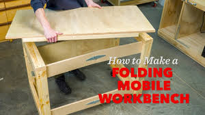 How To Make A Folding Mobile Workbench Youtube Mobile Workbench Workbench Portable Workbench