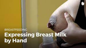 Expressing breast milk by hand | Breastfeeding - YouTube
