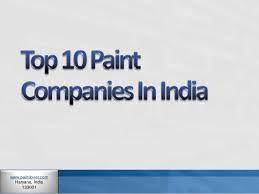 The company is engaged in the manufacture, sale, and distribution of paints and products related to home decor, coatings. Top 10 Paint Companies In India