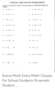 Solve for the variables worksheet 1 of 10. Solving Formulas For A Specific Variable Worksheet Solving Multi Step Equations Worksheet Multi Step Equations Worksheets Multi Step Equations Solving Multi Step Equations I Want To Set My Current Active