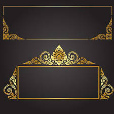 gold pattern certificate border border clipart certificate vector set png and vector with transparent background for free download photo frame design gold photo frames thai art
