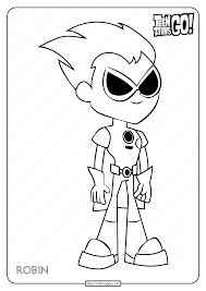 5 pokemon xyz coloring pages. Teen Titans Go Robin Printable Coloring Pages