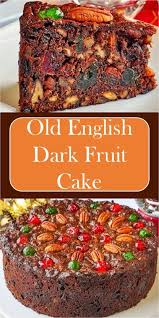 Generally speaking, fruitcake contains a combination of fruits and nuts folded into just enough batter to hold the cake together. Old English Dark Fruit Cake Food Dessert Fruitcake Christmas Recipes Cooki English Fruit Cake Recipe Fruit Cake Recipe Christmas Fruit Cake Christmas