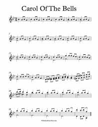 Here Is Free Violin Duet Sheet Music For Carol Of The Bells One Of The Most Famous Christmas Pieces In The Worl Sheet Music Saxophone Music Violin Sheet Music