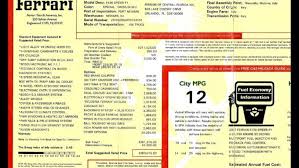 The window sticker lists important details and information about the car. Optioned Out 2007 Ferrari F430 F1 Spider For Sale