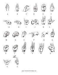 Black And White Free Printable Sign Language Alphabet Sign Language Chart Sign Language Chart Sign Language Phrases Sign Language Basics