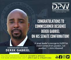 Congratulations to the Department of Public Works Commissioner Designee Derek  Gabriel