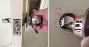 Perhatikan pandangan cermin sisi yang dikongsikan. Cara Tukar Tombol Pintu Yang Rosak Kemahiran Asas Wajib Tahu Bila Duduk Rumah Sendiri Vanilla Kismis