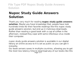 Study guide nupoc is available in our digital library an online access to it is set as public so you can download it instantly. 2