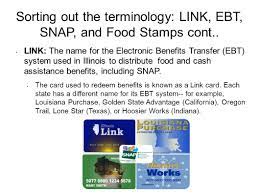 Check spelling or type a new query. Getting Your Ebt Program Up And Running Sorting Out The Terminology Link Ebt Snap And Food Stamps Ppt Download