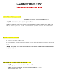 Ni hablar de que firmar un papel no es garantía de nada. Fichamento Estatuto Do Idoso Para Estudos