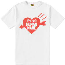 Human Made Heart Logo Tee White End The heart symbol also represents the feeling of love, especially via a red logo that signifies passion, expresses enthusiasm and excitement. human made heart logo tee