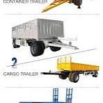 4 Axles Drawbar Towing Dolly 20FT 32FT 40 FT Skeleton ...