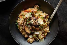 Baked Barley Risotto With Mushrooms And Carrots Recipe Recipe Barley Risotto Risotto Carrot Recipes
