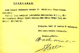 Hasil gambar untuk teks.proklamasi