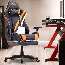 Comparison shop for gaming chairs home in home. Buy Edwell Gaming Chair High Back Computer Chair Office Chair Gaming Chair With Footrest Adjustable Desk Chair With Headrest And Lumbar Support Pu Leather Gaming Chair For Adults Ergonomic Design Online In Kazakhstan B08bycznb4