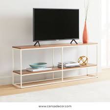 Dengan model yang memanjang dan berwarna cokelat, meja tv minimalis ini nampak luas dan natural ketika dipandang. Rak Tv Alumunium Minimalis Modern Industrial Cansadecor Toko Online Furniture
