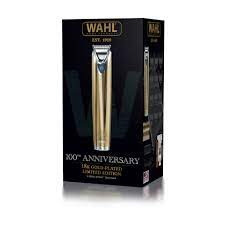 This black and gold wahl stainless steel rechargeable trimmer is ideal for beard & stubble trimming, outlines, necklines and sideburns. Wahl 18k Gold Plated Superior Performance Lithium Ion Grooming Kit 100th Anniversary Limited Edition Shaver Shop