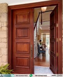 Jual Pintu Kayu Jati Minimalis Jepara Hp 319 Pintu Double Terbaru Model Panil Desain Pintu Utama Jepara Desain Mewah Te Desain Eksterior The Doors Pintu Kayu