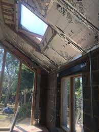 vaulted ceiling kitchen extension ma