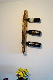 flaschen wanddekoration wein sekt bier prosecco champagner wanddeko deko dekorationen leben wohnbereich dinnertable design eiche rustikal schwemmholz rustikal