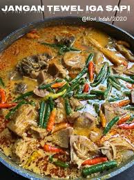 3 bungkus gori yang sudah . Jangan Tewel Iga Sapi Sayur Lodeh Nangka Muda By Novi Indah Resep Masakan Ikan
