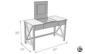 Set up your own vanity table. Flip Top Vanity Free Diy Plans Rogue Engineer
