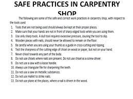 · be adequately ventilated and where necessary have local exhaust ventilation; Workshop Practise