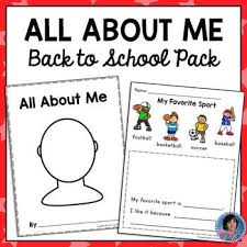 First step is to print out the all about me worksheet and have your child fill it in with their information. All About Me Worksheet Teachers Pay Teachers