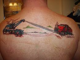 The tattoo of kenny ollerenshaw, 36, became viral and was shared more than a million times on facebook. Truckcam Tv On Twitter Tow Truck Driver Wrecker Tattoo