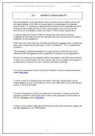 Service Level Agreement Template Innovative Service Level Agreement Examples Of 34 Well Designed Servic Service Level Agreement Templates Free Design Templates