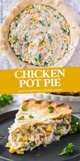Chicken Pot Pie No Cream Soup Yellowblissroad Com Recipe Chicken Recipes Easy Chicken Pot Pie Food