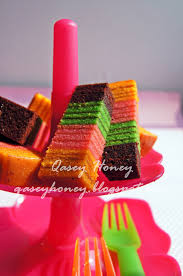 Resepi kek lapis leapord / resipi kek lapis rainbow leapard oleh aznie khasri cookpad. Kek Lapis 4 Rasa Qasey Honey