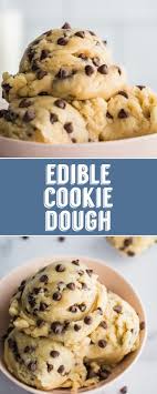 Easy Edible Cookie Dough This Cookie Dough Is Eggless And Completely Edible You Can Mak Edible Cookie Dough Recipe For One Edible Cookie Dough Edible Cookies