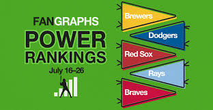 FanGraphs Power Rankings: July 16–26